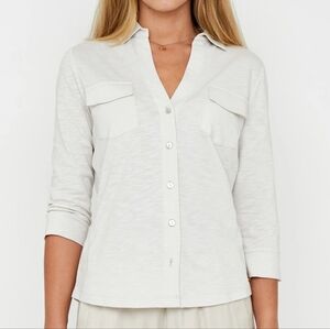 Moscow | 67-04 Twilight Linen Blouse Women's Size S